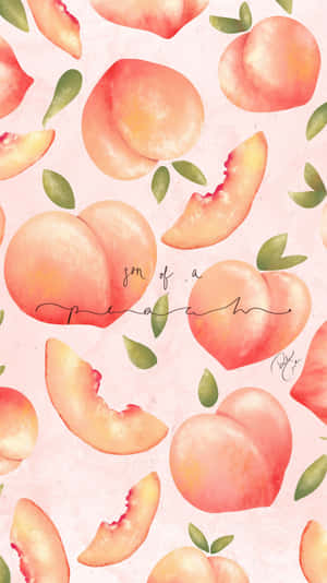 Enjoy Summer With A Vintage Peach Wallpaper