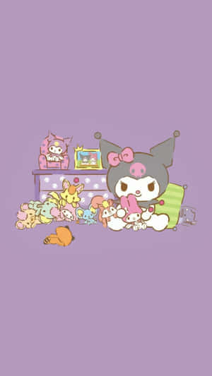 Enjoy The Aesthetic Beauty Of Kuromi With This Stunning Wallpaper Wallpaper