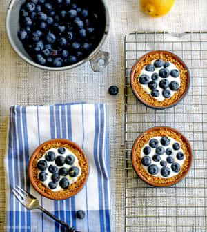 Enjoy The Aromatic Sweetness Of Blueberries Tart Wallpaper