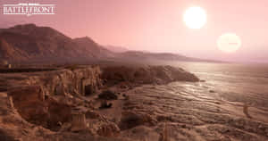 Enjoy The Beautiful Expanse Of Tatooine Wallpaper