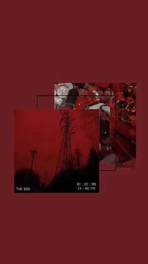 Enjoy The Beauty Of A Maroon Aesthetic Wallpaper
