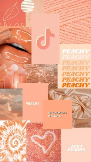 Enjoy The Beauty Of A Vibrant Orange And Peach Sunset Wallpaper