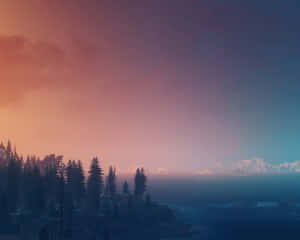 Enjoy The Beauty Of Nature's Sunset Wallpaper