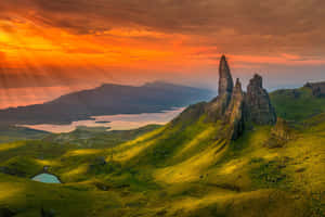 Enjoy The Beauty Of Scotland With This Stunning Desktop Wallpaper Wallpaper