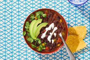 Enjoy The Comforting Taste Of Black Bean Soup Wallpaper