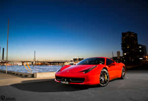 Enjoy The Cool Exhilaration Of The Ferrari Wallpaper