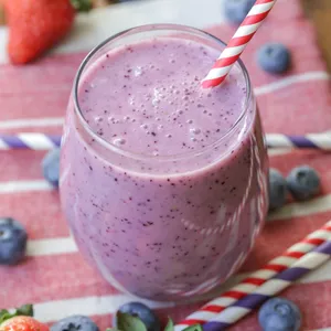 Enjoy The Delicious, Velvety Melt-in-your-mouth Goodness Of A Fresh, Natural Blueberry Smoothie Wallpaper