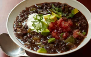 Enjoy The Deliciousness Of Black Bean Soup Wallpaper