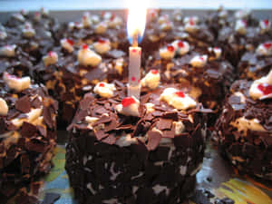 Enjoy The Delightful Taste Of Indulgence With Black Forest Cake Wallpaper