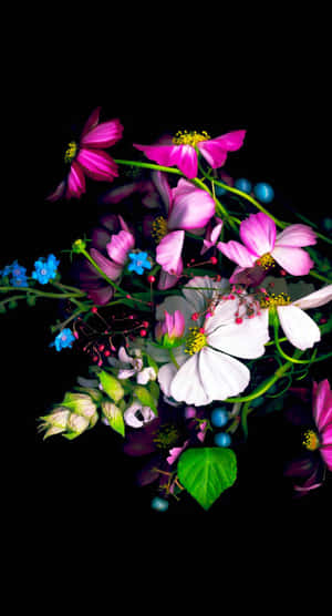 Enjoy The Enchaning Beauty Of These Colorful Flowers Wallpaper