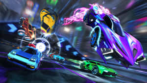 Enjoy The Fast-paced And Intense Car-soccer Video Game, Rocket League! Wallpaper