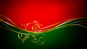 Enjoy The Festive Red And Green Of Christmas Wallpaper