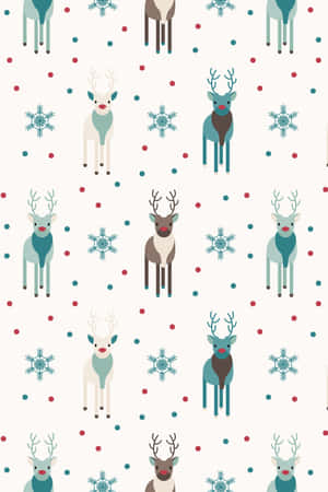 Enjoy The Festive Season With This Beautiful Christmas Pattern Wallpaper