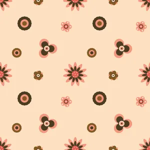 Enjoy The Free-spirited Style Of The 70s With Bold Floral Prints! Wallpaper
