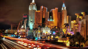 Enjoy The Glamor And Excitement Of Las Vegas Wallpaper