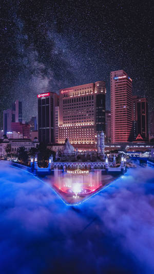 Enjoy The Glamorous Nightlife Of Las Vegas On Your Iphone Wallpaper