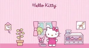 Enjoy The Graphic And Fun Appeal Of Hello Kitty Laptop Wallpaper