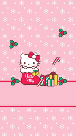 Enjoy The Holiday Season With Hello Kitty! Wallpaper