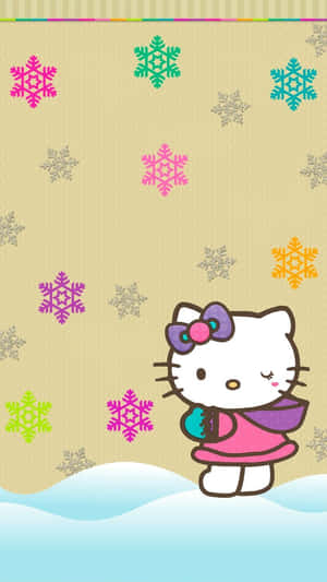 Enjoy The Holidays With Hello Kitty Wallpaper