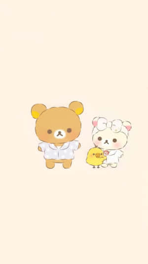 Enjoy The Innocence Of Rilakkuma In This Adorable Wallpaper! Wallpaper