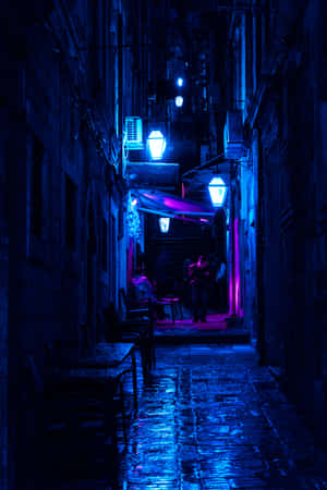 Enjoy The Journey Through The Alleyway Wallpaper