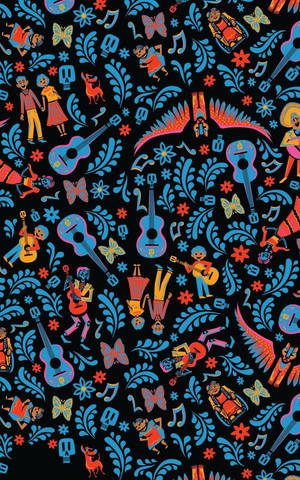 Enjoy The Joyful Disney Pattern! Wallpaper