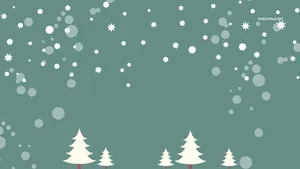 Enjoy The Peace And Tranquility Of A Beautiful Winter With The Minimalist Style Wallpaper