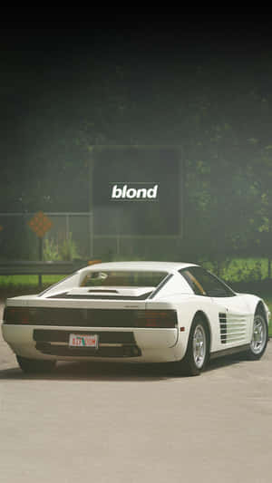 Enjoy The Perfect White On White Look With This Stunning Wallpaper Of A White Ferrari. Wallpaper