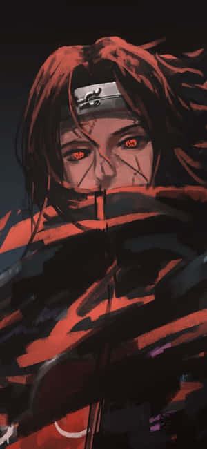 Enjoy The Razor Sharp Display Of Uchiha Iphone! Wallpaper