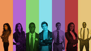 Enjoy The Retro Vibes Of Brooklyn Nine Nine Wallpaper