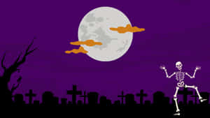 Enjoy The Romantic Twilight Glow Of A Moon Lit Night Wallpaper