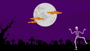 Enjoy The Romantic Twilight Glow Of A Moon Lit Night Wallpaper