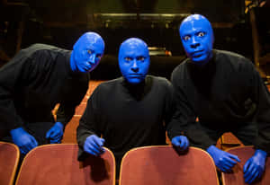 Enjoy The Show With Blue Man Group Wallpaper