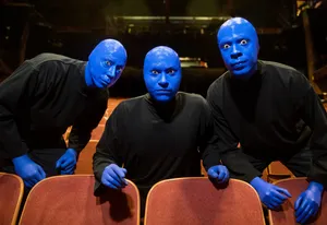 Enjoy The Show With Blue Man Group Wallpaper