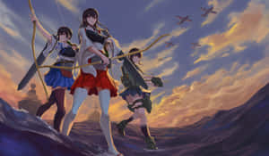Enjoy The Splendid Artistry Of The Kantai Collection Wallpaper
