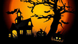 Enjoy The Spooky Celebration Of Halloween With This Festive 1920 X 1080 Wallpaper. Wallpaper