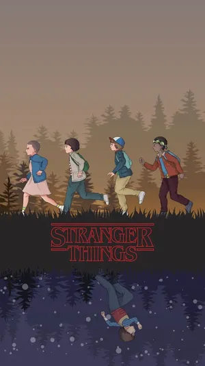 Enjoy The Stranger Things Cute Scene Wallpaper