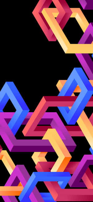 Enjoy The Stunning Beauty Of Colorful Oled Visuals Wallpaper