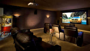 Enjoy The Theater Experience At Home With A Personal Home Cinema Wallpaper