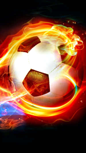 Enjoy The Thrill Of Soccer Right In The Palm Of Your Hand Wallpaper