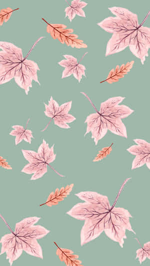 Enjoy The Warmth And Beauty Of Pink Fall Wallpaper