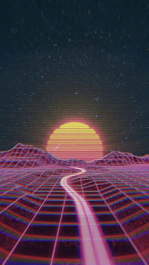 Enjoy The Wonderful Sights Of Aesthetic Vaporwave Wallpaper