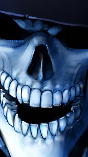 Enjoy The World Of Gaming On Skull Phone Wallpaper