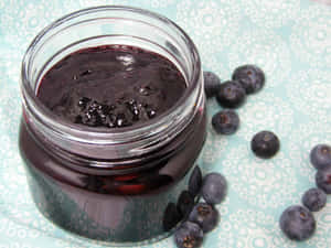 Enjoy This Fresh, Homemade Blueberry Jam For A Burst Of Flavor Wallpaper