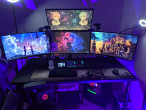 Enjoy Uninterrupted Gaming Experience With The Ultimate Gaming Pc Setup Wallpaper