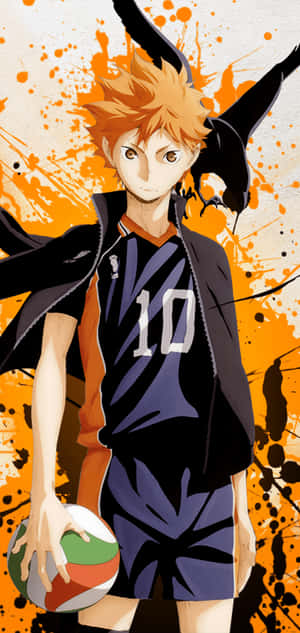 Enjoy Your Favorite Japanese Anime, Haikyuu, With A Cool Iphone Wallpaper Wallpaper