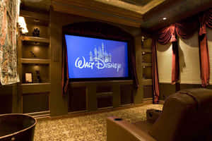 Enjoy Your Favorite Movies And Shows With This State-of-the-art Home Cinema Setup. Wallpaper