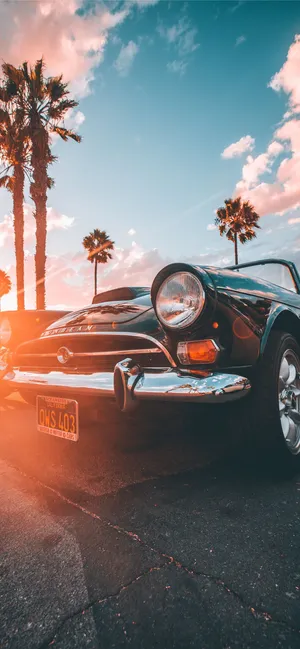 Enjoying A Beautiful Sunset In California Wallpaper