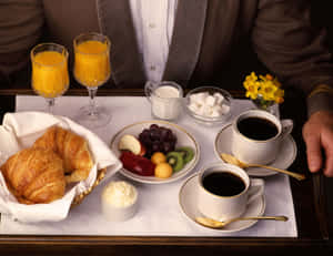 Enjoying A Delicious Meal Wallpaper