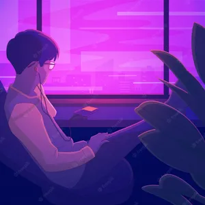 Enjoying A Lazy Day Of Lo-fi Anime And Chill Wallpaper
